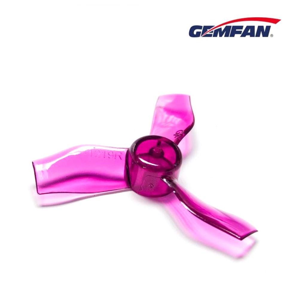 Gemfan 1.2x1.9 3-Blade Micro Whoop Propellers 1mm Shaft (4CW + 4CCW) for Racing