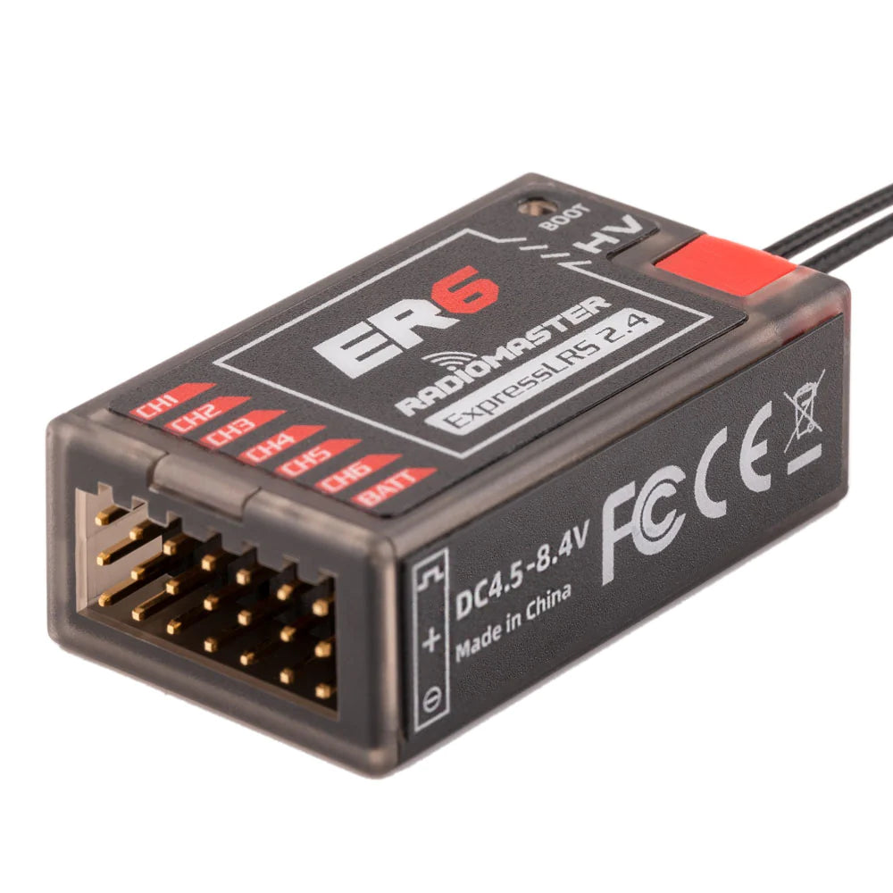 2.4GHz RadioMaster ER6 ELRS High-Performance PWM Receiver for Fixed-Wing