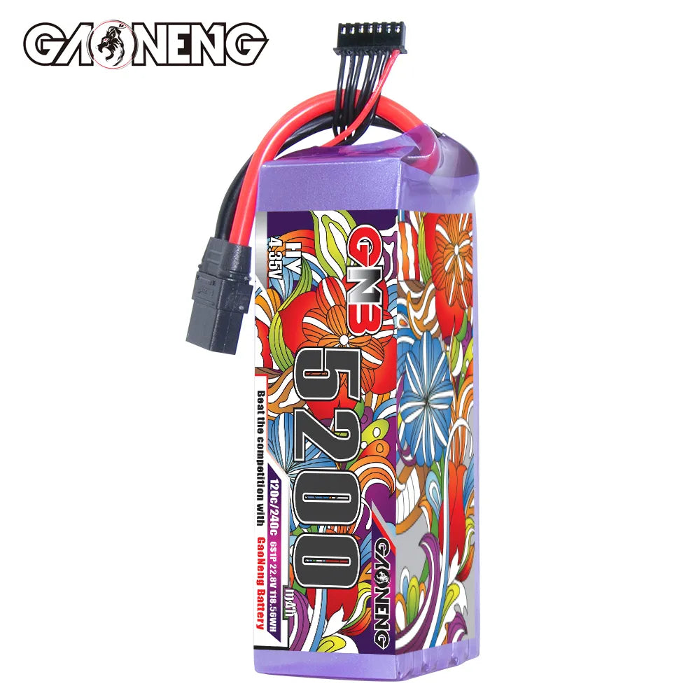 High - Performance GAONENG GNB 6S 22.8V 5200mAh 120C LiPo Battery with XT90 Connector [DG]