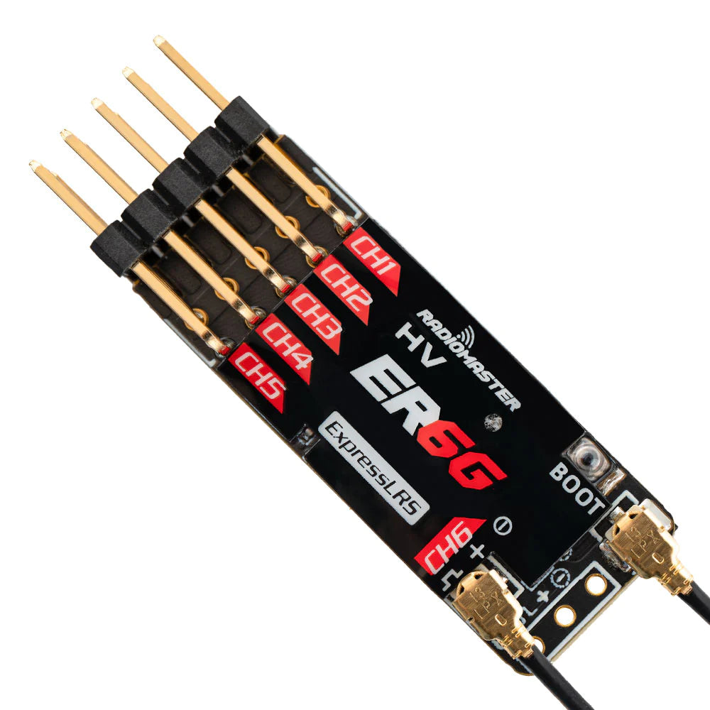 Get RadioMaster ER6G and ER6GV 2.4GHz ExpressLRS PWM Receiver for Great Hobby Experience