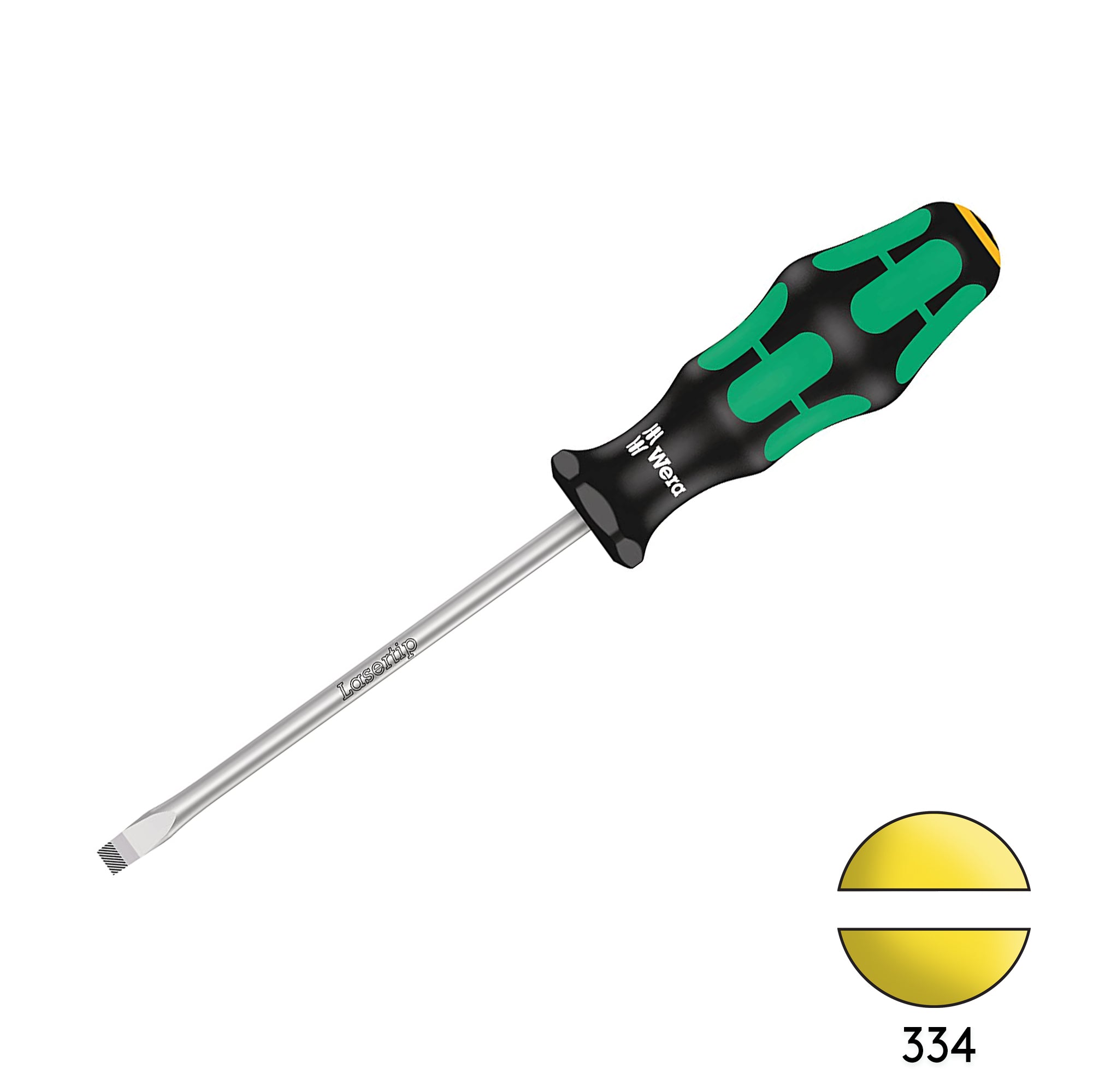 Wera 334 Slotted Flat Head Screwdriver, 1.0 x 6.0 x 125mm High - Quality