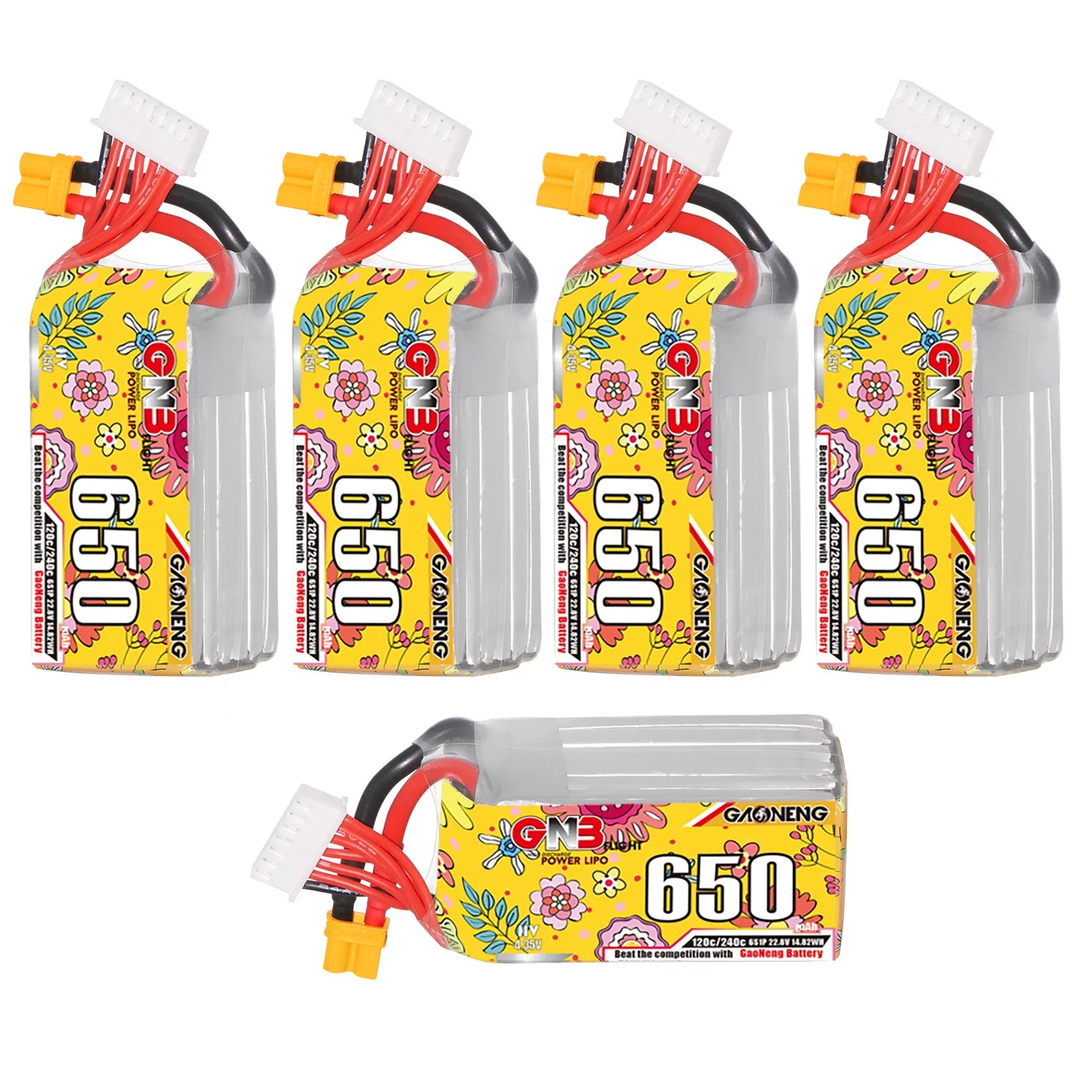 GAONENG High - Performance 6S 22.8V 650mAh 120C XT30 LiHV LiPo Battery