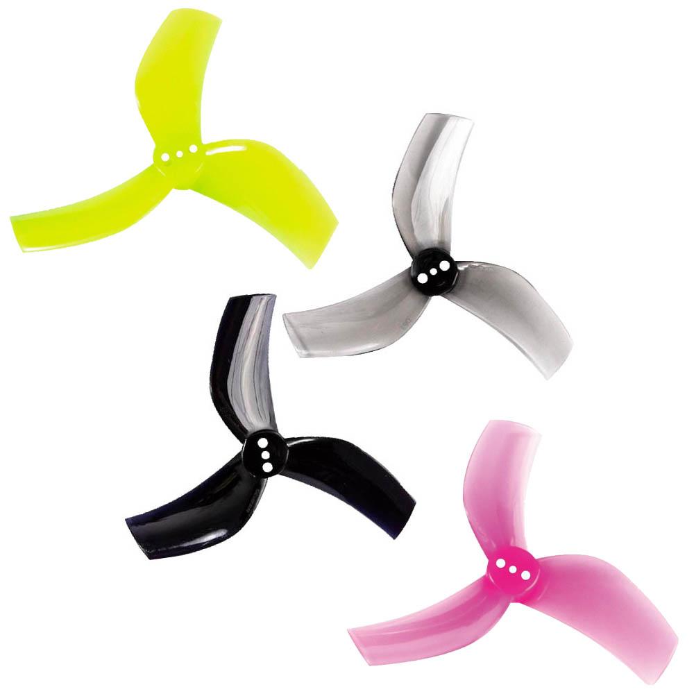 Gemfan D63 63mm Ducted Tri - Blade Micro Propellers with 1.5mm Shaft, 2CW + 2CCW Set
