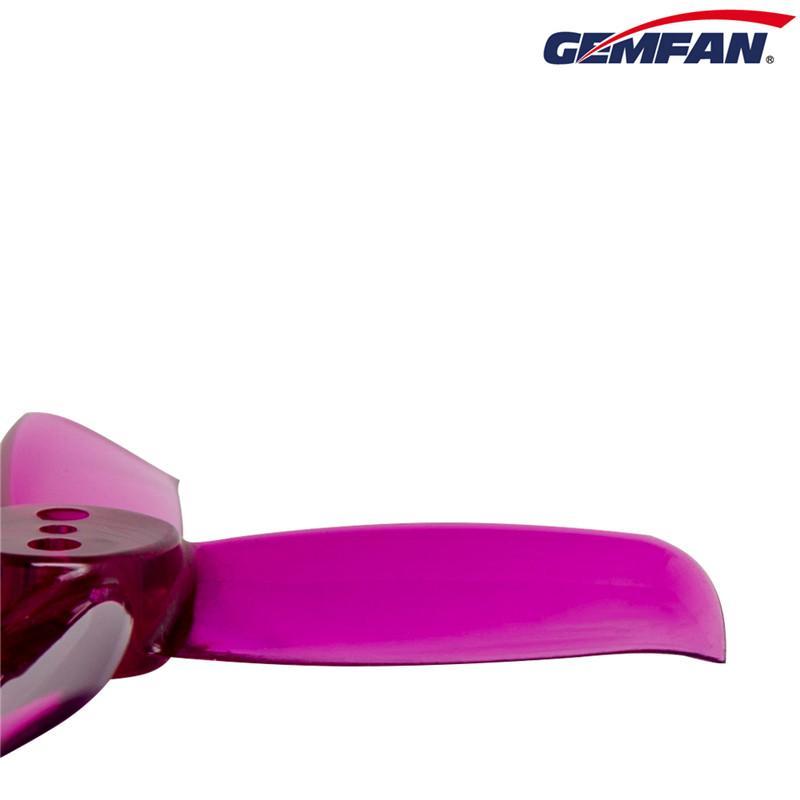 Gemfan Hulkie 2036 4-Blade 3-Hole Propellers Pack (8 Pcs, CW/CCW) - Durable for Racing