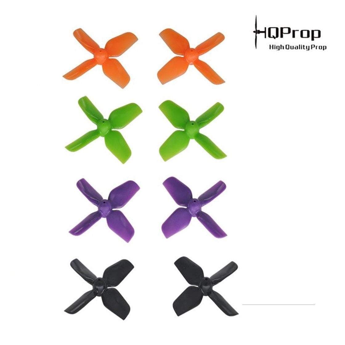 Hot Sale! HQProp 1.2-inch 4-Blade Micro Whoop Propellers with 1mm Shaft (2CW+2CCW)