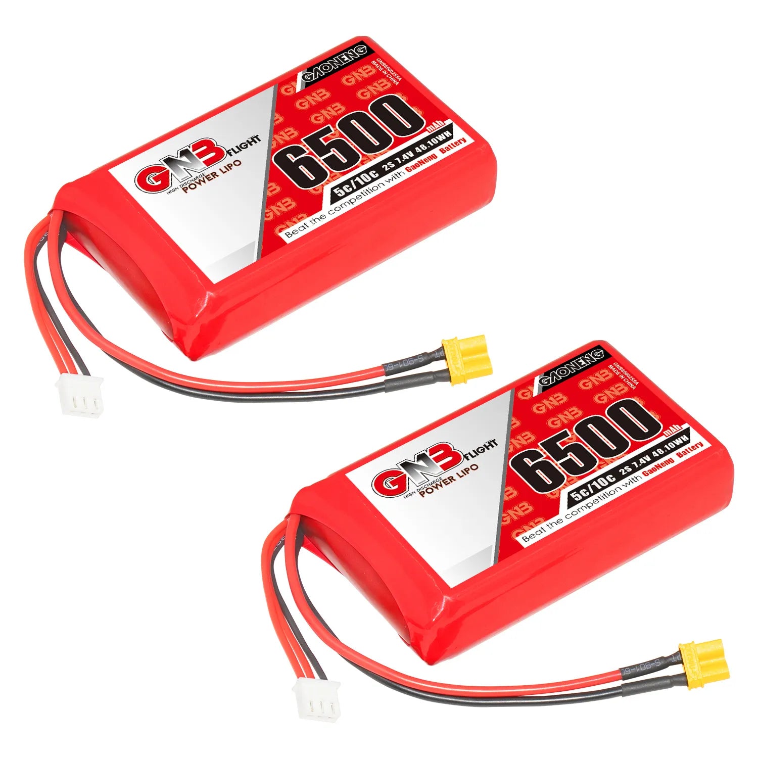GAONENG GNB 6500mAh 2S 7.4V 5C LiPo Battery with XT30 Connector for Boxer/TX16S