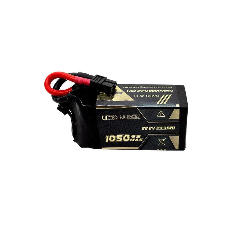 Chinahobbyline CNHL Ultra Black 22.2V 6S 1050mAh 150C Lightweight LiPo Battery [DG]
