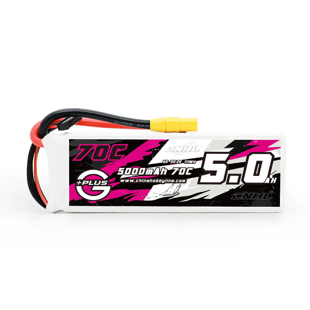 Hot Sale! CNHL G+Plus 5000mAh 22.2V 6S 70C Lipo RC Battery with XT90 Plug