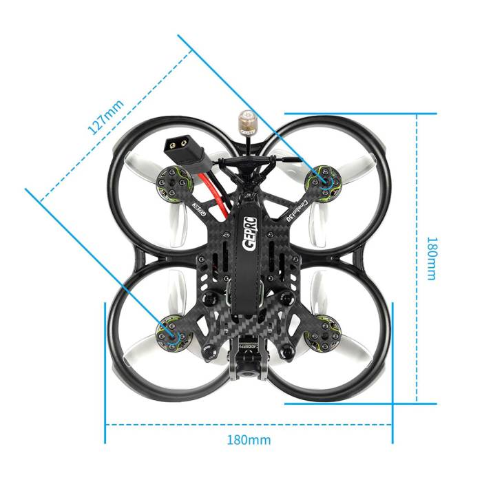 GEPRC CineBot30 3 Analog FPV Drone w/ Caddx Ratel 2 - 4S/6S High - Performance