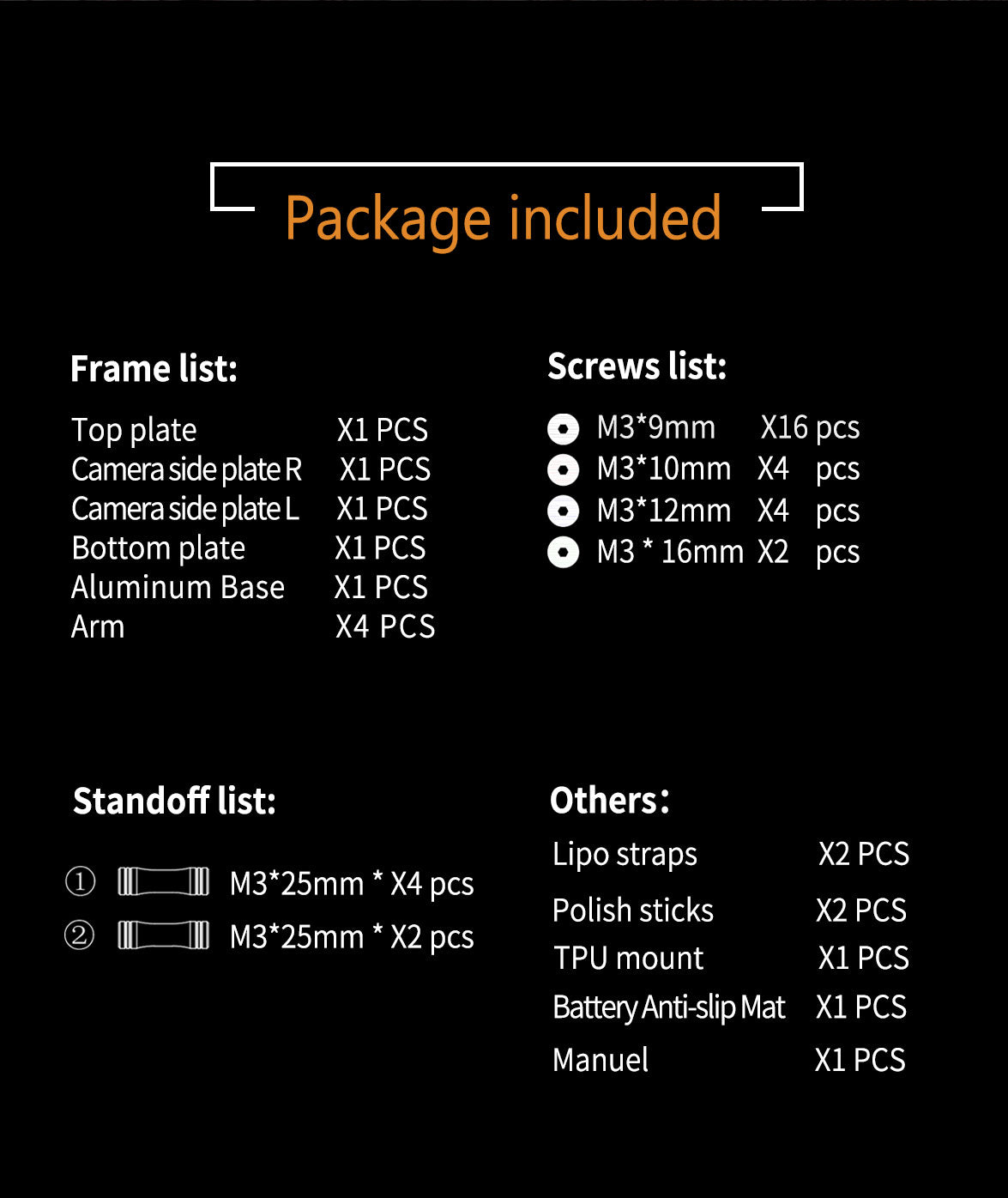 Axisflying Manta 5 Premium True X Lightweight Frame Kit