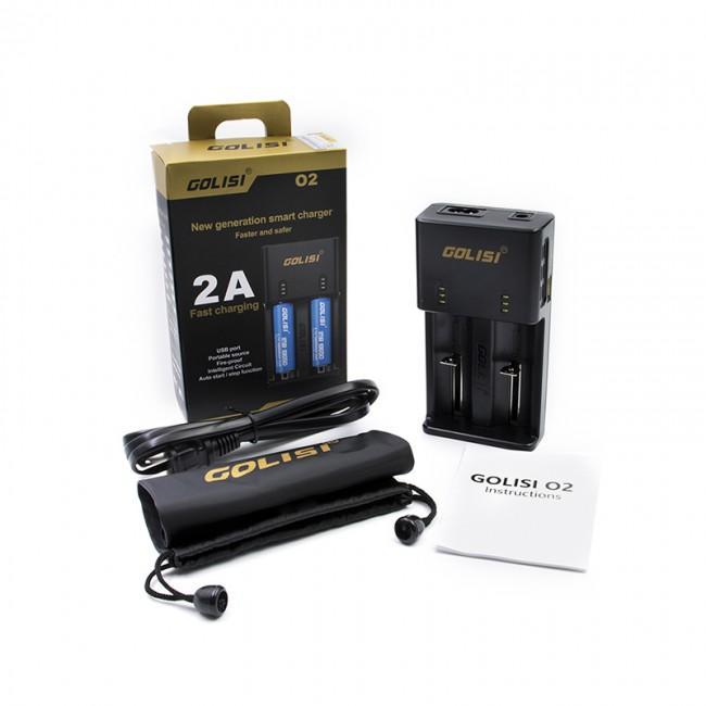 Golisi O2 High - Durability 2 - Slot 18650 Battery Charger with Australian Plug