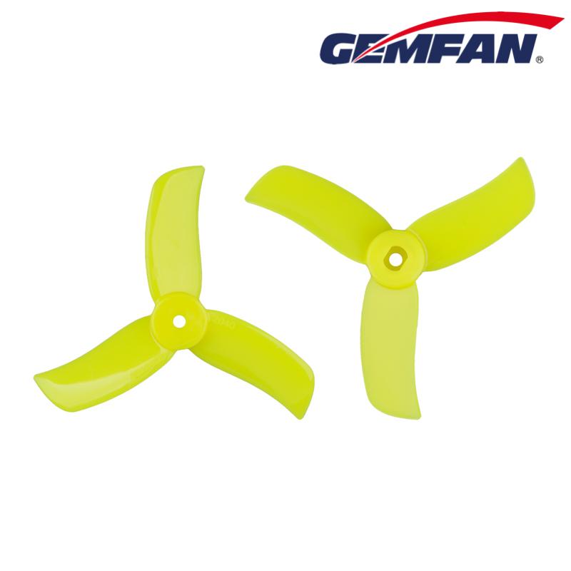 Gemfan Hulkie 2040 3-Blade Durable Propellers: 4CW + 4CCW for High-Speed Racing