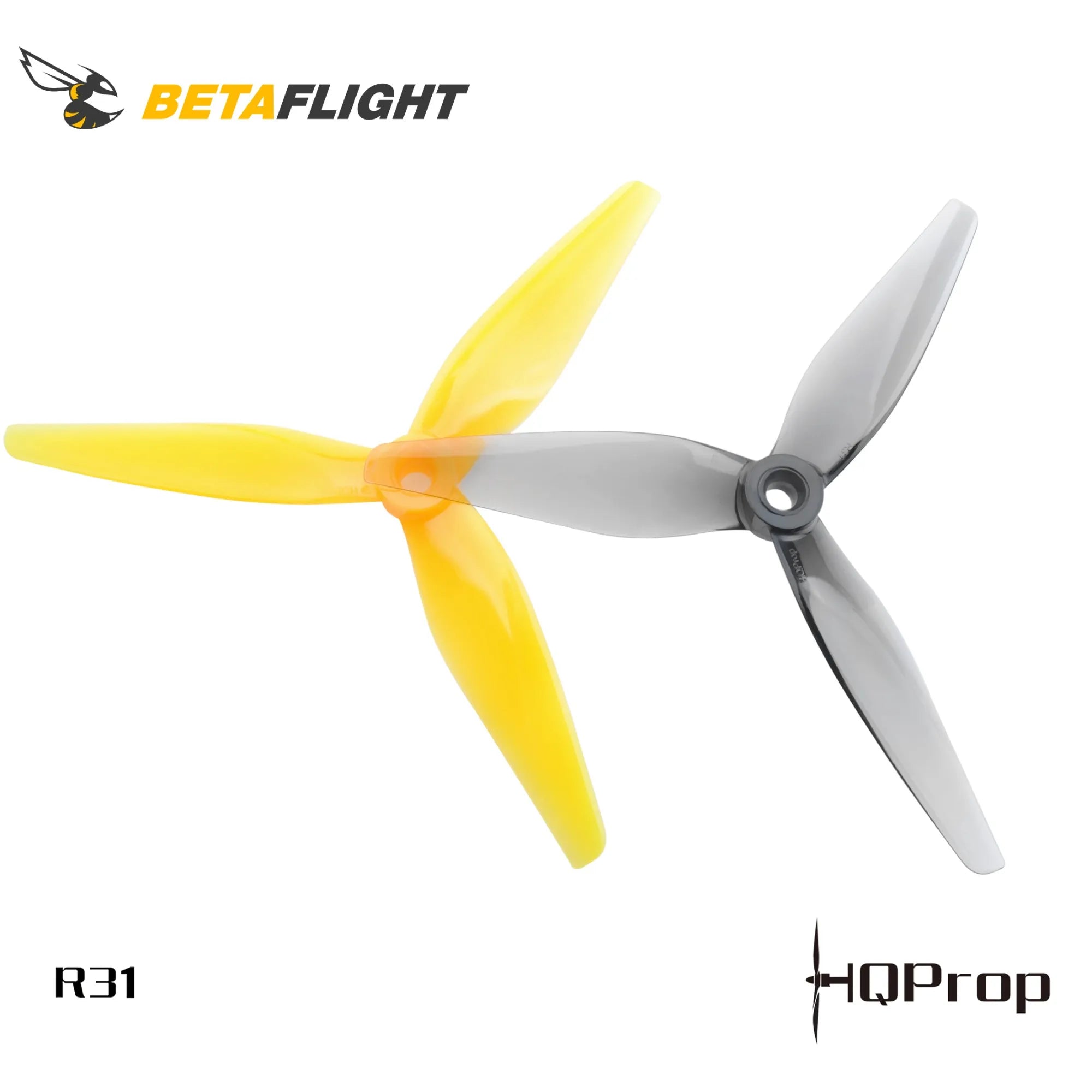 HQProp R31-PC 5.1-inch 3-Blade Poly Carbonate Propellers (2 CW + 2 CCW)