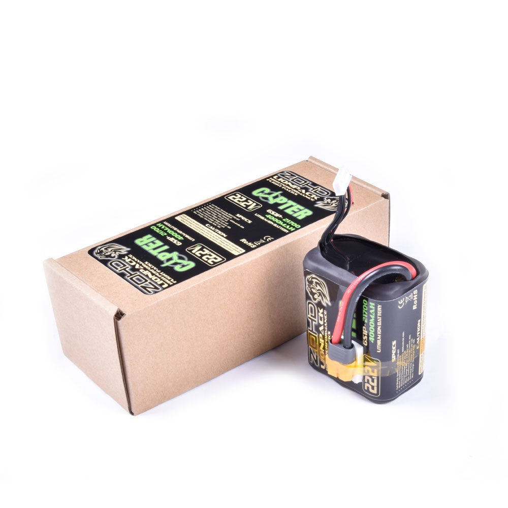 Hot Sale! ZOHD Lionpack 21700 6S1P 4000mAh 22.2V Li-ion RC Copter Battery
