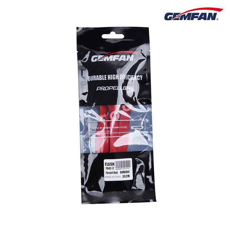 Gemfan Flash 7042 Durable 2-Blade Propellers (2CW + 2CCW) for High-Speed Racing