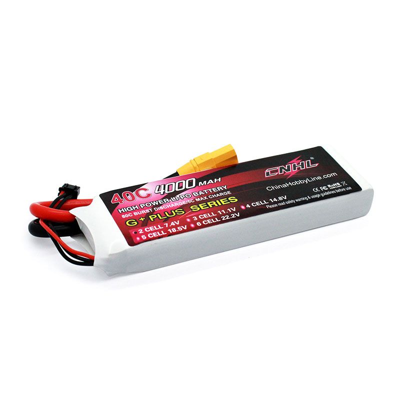 Hot Sale! CNHL 4000mAh 7.4V 40C Lipo Battery for Airplane, Heli, Jet, EDF with XT90 Connector