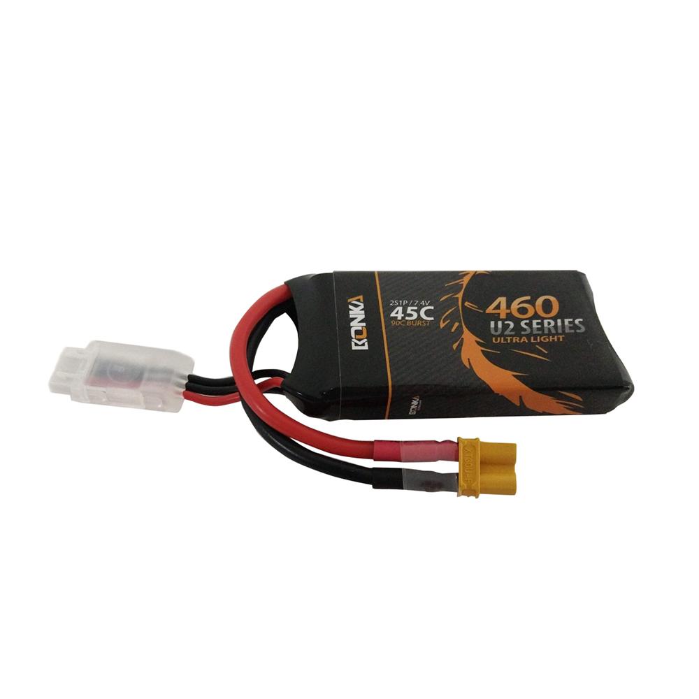 Bonka 460mAh 45C 2S XT30 LiPo Battery - Ideal for Mini Quads