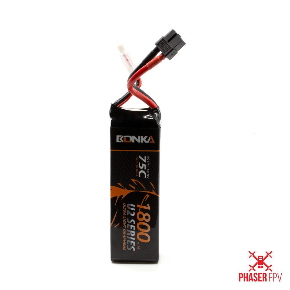 Bonka 1800mAh 75c 4S XT60 LiPo Battery - Great for Mini Quads!