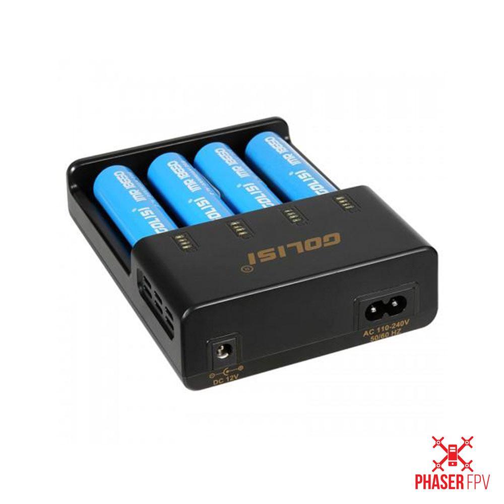 Golisi O4 4-Bay 18650 Battery Charger - Ideal for Multiple Battery Types