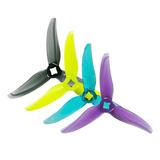 Gemfan Hurricane 3520 3.5" 3-Blade Propellers w/M5 Adapters - Great for Racing! (2CW + 2CCW)