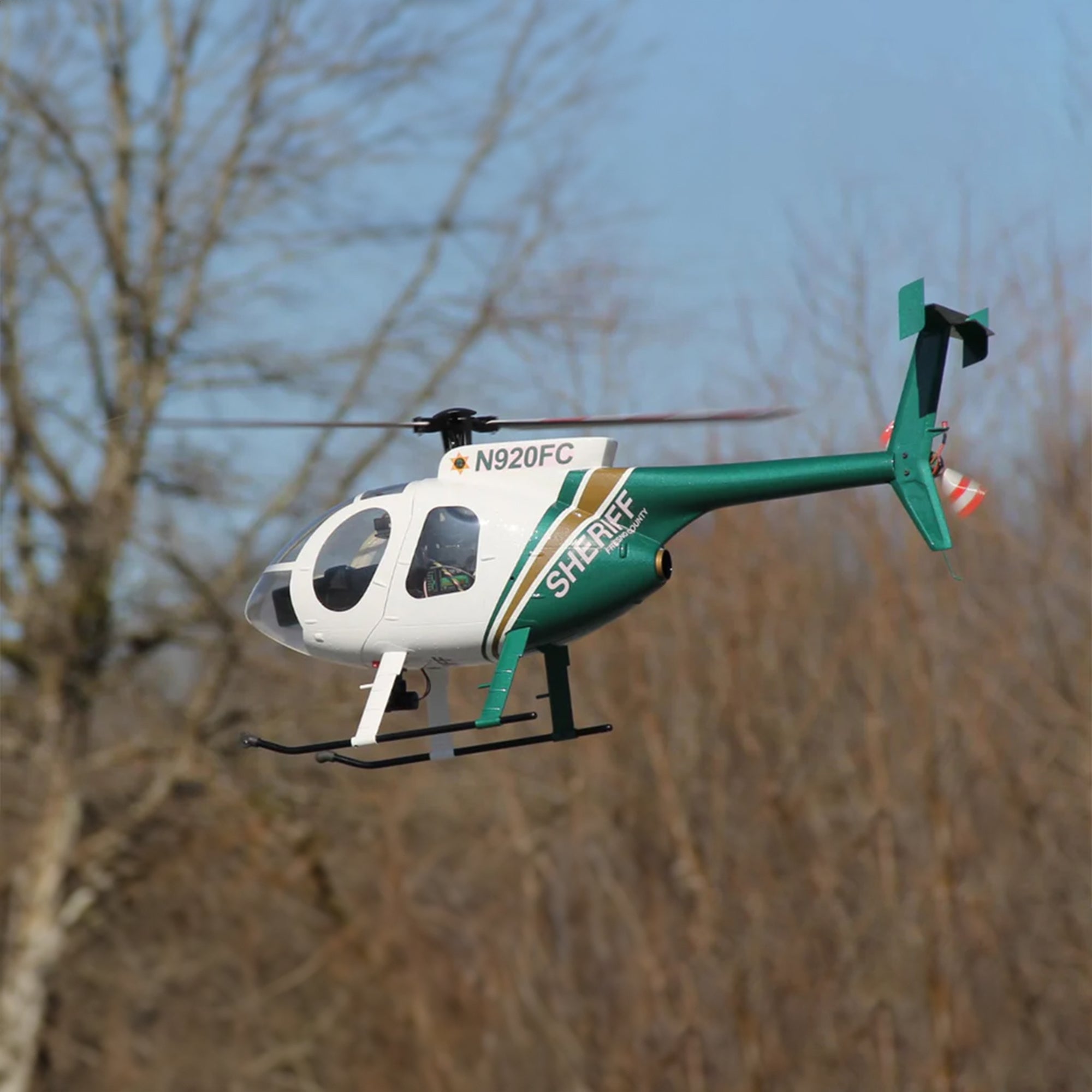 RotorScale 470-Size MD-500E GPS-Stabilized Super Scale Police Helicopter