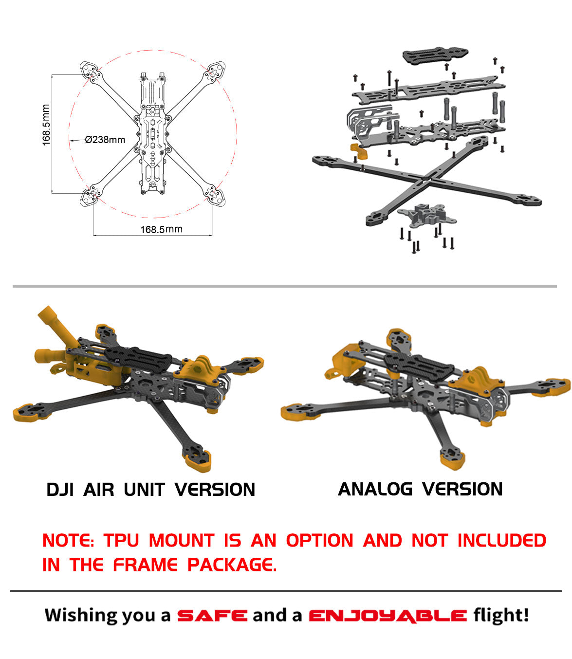 Axisflying Manta 5 Premium True X Lightweight Frame Kit