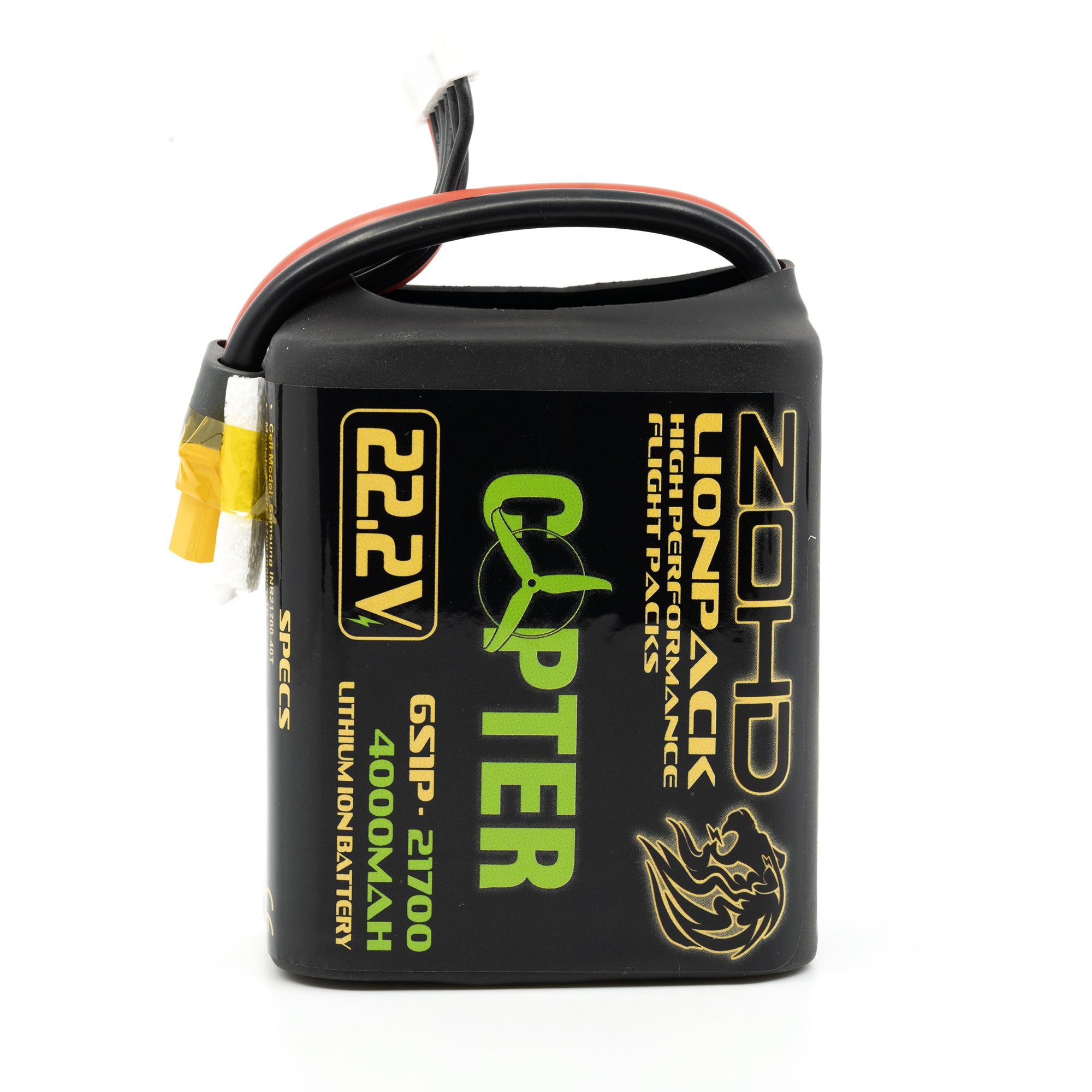 Hot Sale! ZOHD Lionpack 21700 6S1P 4000mAh 22.2V Li-ion RC Copter Battery