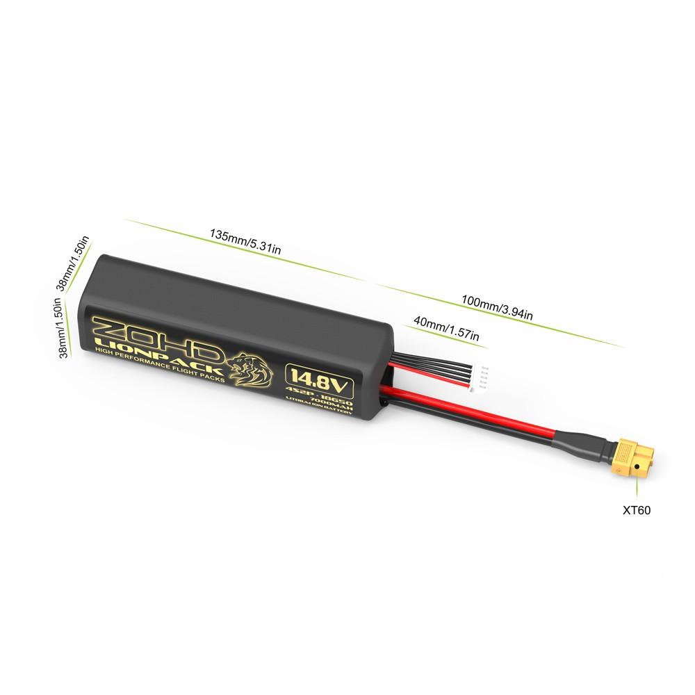 ZOHD Lionpack 18650 4S2P 7000mAh Li-Ion Battery - High-Performance & Long-Lasting!