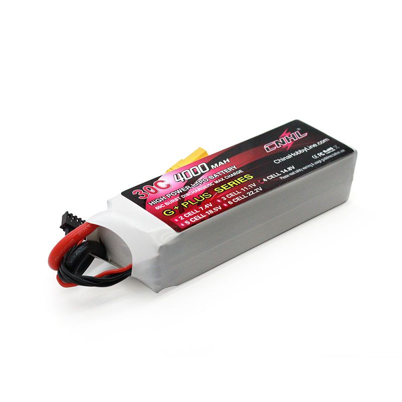 Hot Deal: CNHL 4000mAh 14.8V 4S 30C Lipo Battery with XT90 Connector