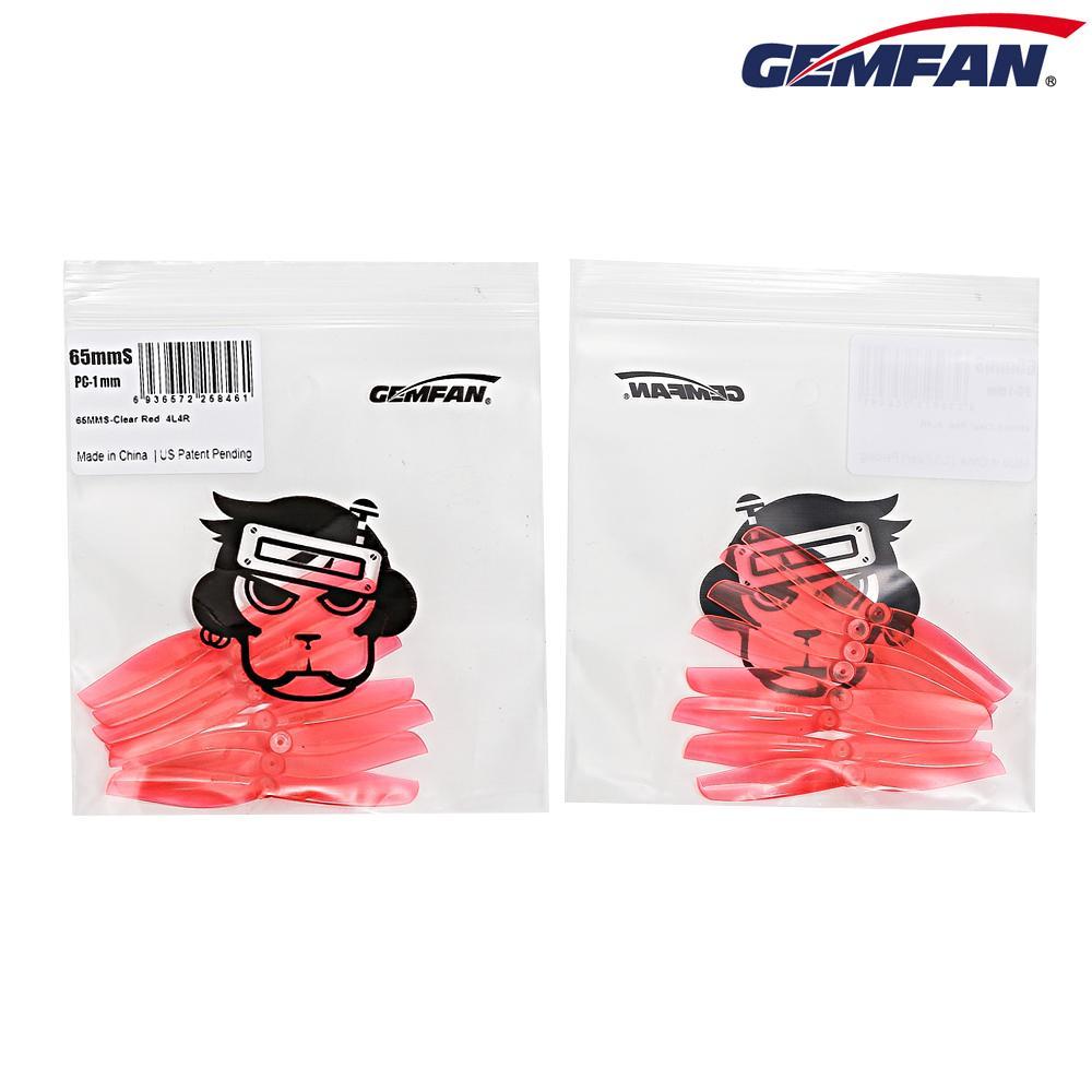 Gemfan 65S 65mm Micro Propellers - 1mm/1.5mm Shaft (4CW + 4CCW) | Great for Racing