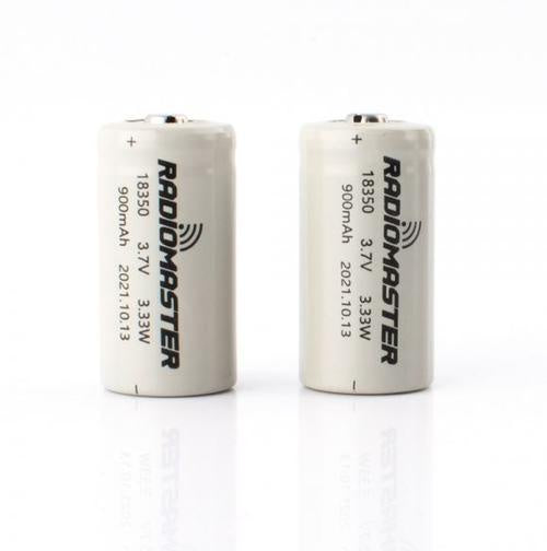 RadioMaster 900mAh 3.7V 18350 Li-ion Cells for Zorro - Pack of 2