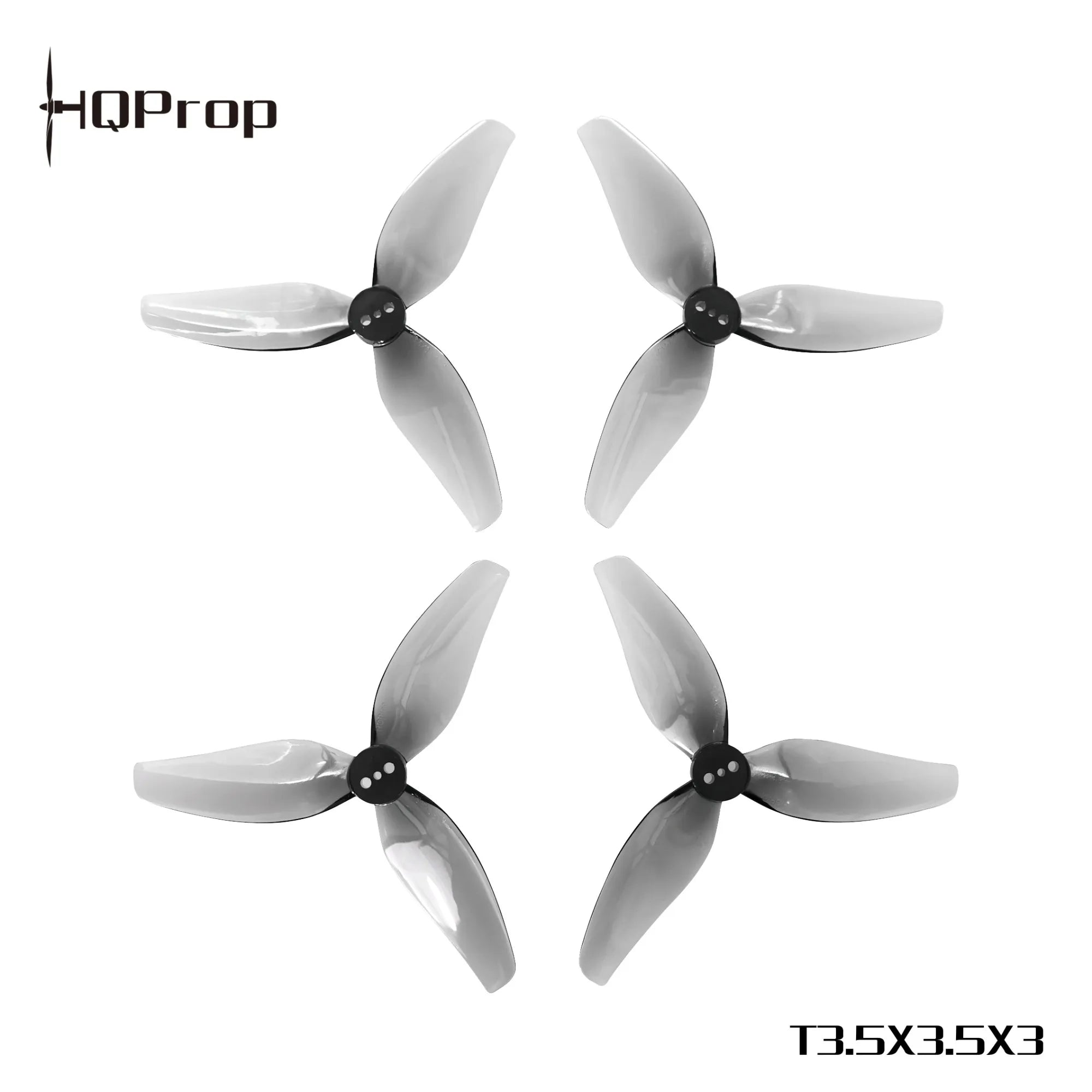 HQProp T3.5X3.5X3 3.5-inch 3-Blade Propellers (2 CW + 2 CCW) Polycarbonate