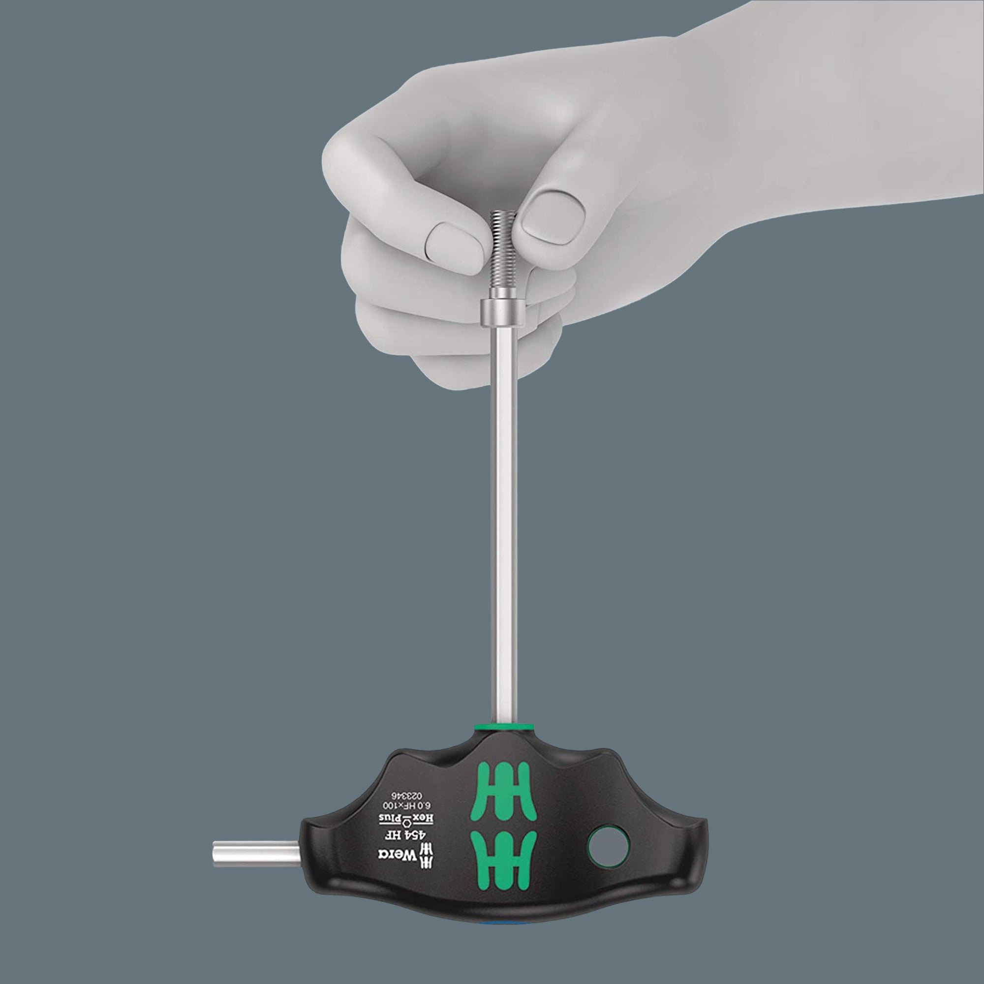 Discount Wera 454 HF 5mm x 200mm T-Handle Hexagon Screw Driver for High Torque Tasks