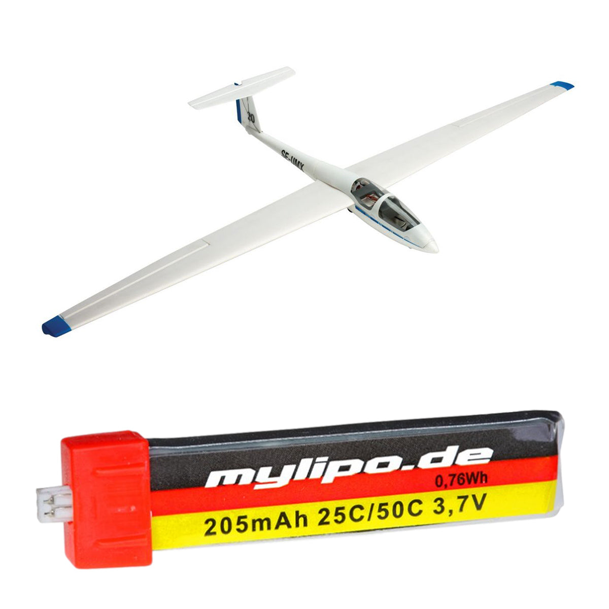 Hot Deal! 205mAh Upgrade Battery for UMX ASK-21 (EFLU1280) by MMW