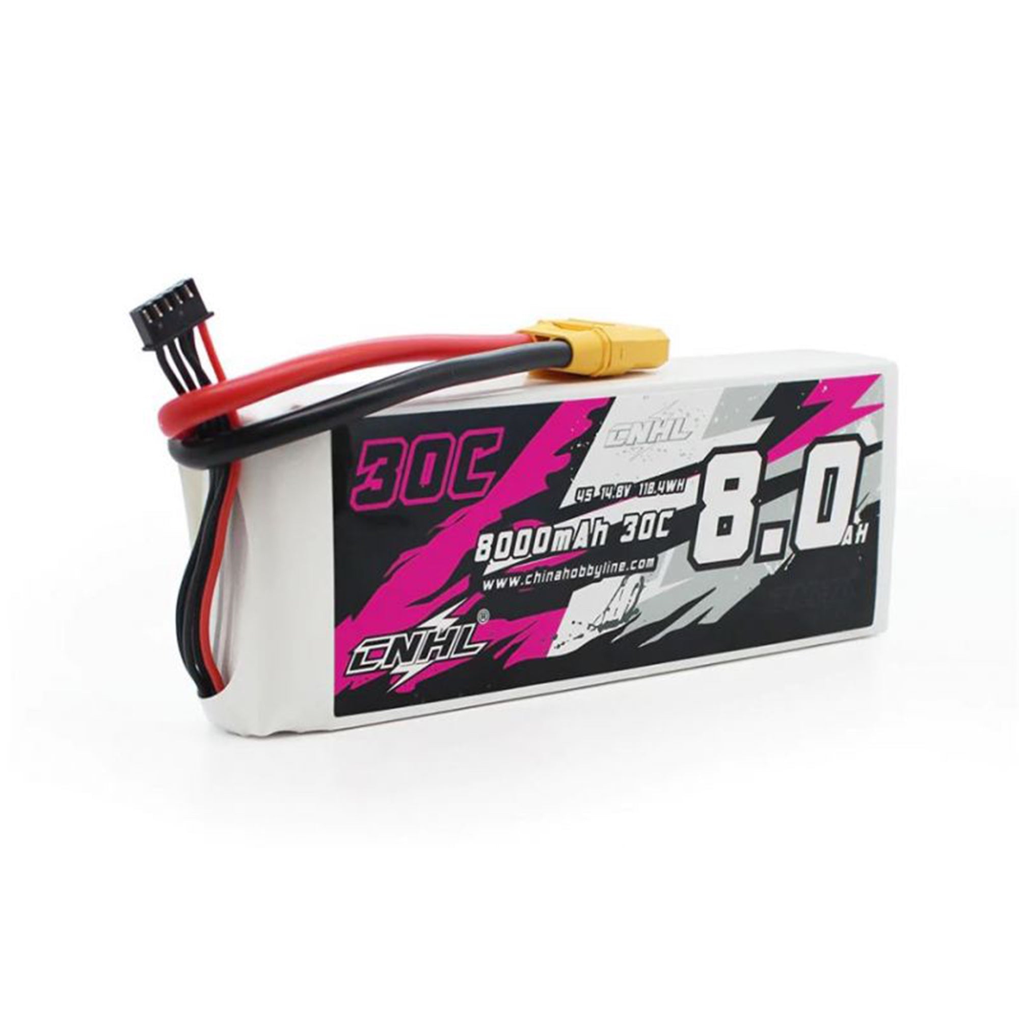 Hot Deal! CNHL 8000mAh 14.8V 4S 30C Lipo Battery with XT90 Connector