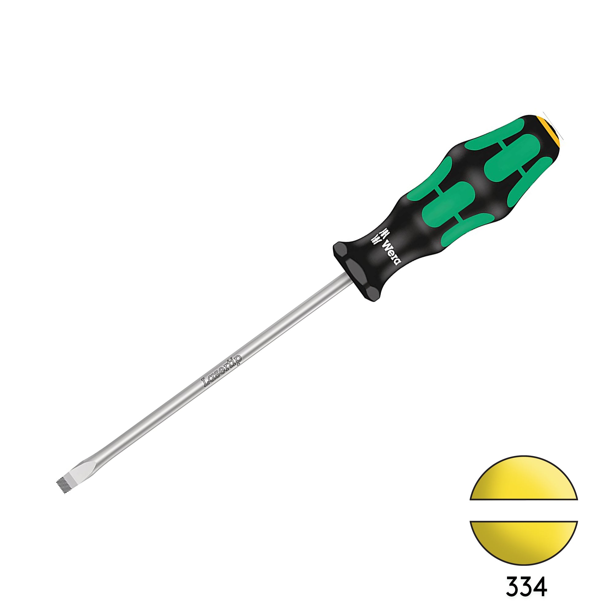 Get 10% Off! Wera 334 Slotted Flat Head Screwdriver 1.2 x 6.5 x 150mm
