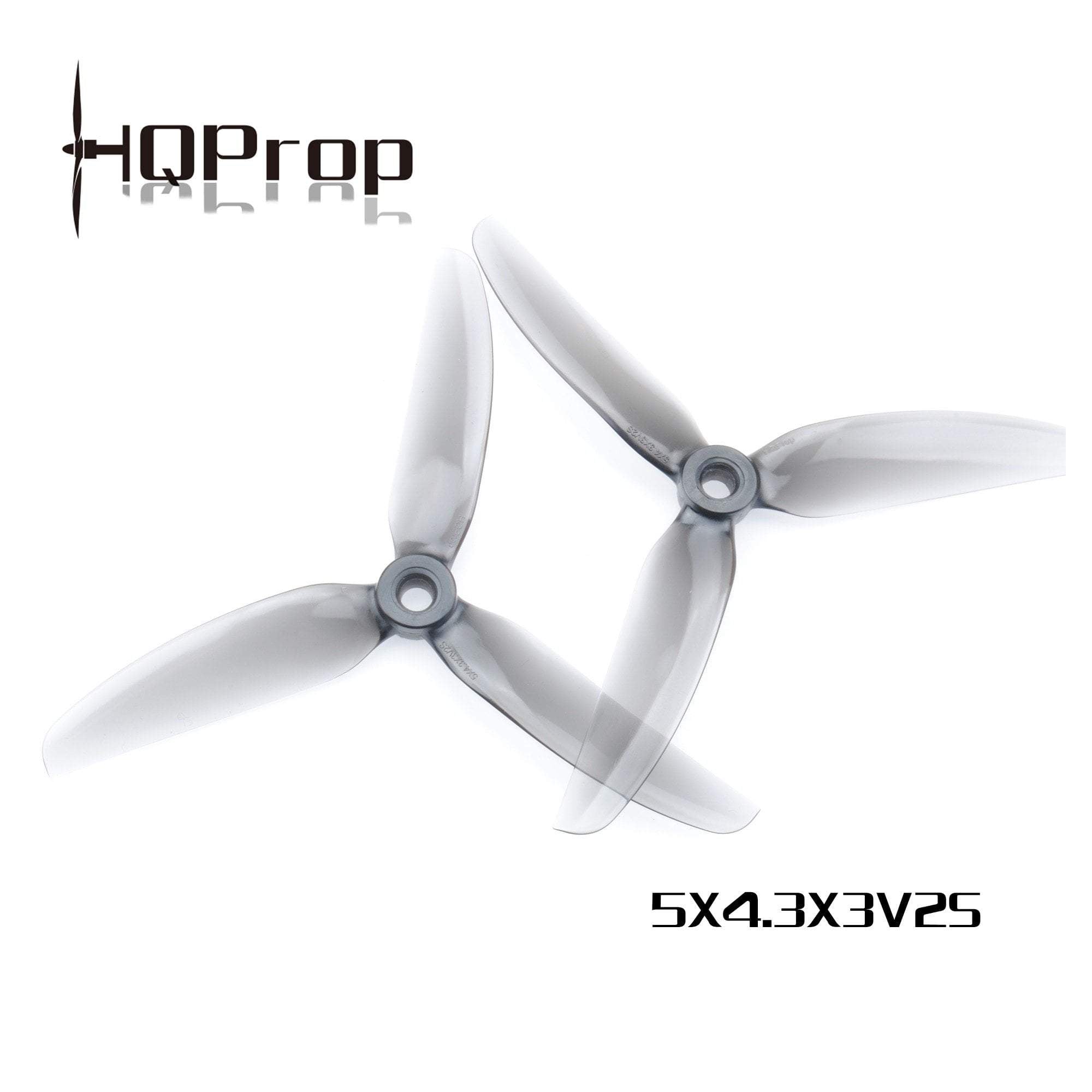HQProp 5X4.3X3V2S Freestyle RC UAV Propellers (2CW+2CCW) with Four Colors