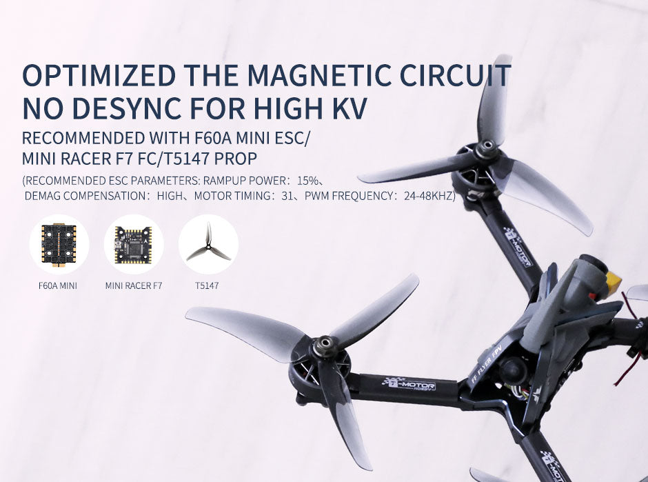 T-Motor F40 Pro V 2306 Motor - 1950KV/2150KV, Ideal for Smooth Flights