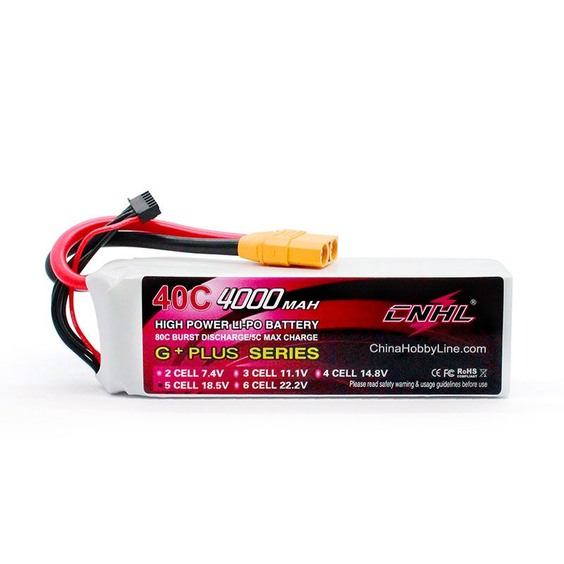 Hot Sale! CNHL 4000mAh 18.5V 5S 40C Lipo Battery for Aircraft, Helicopter and Jet with XT90 Connector