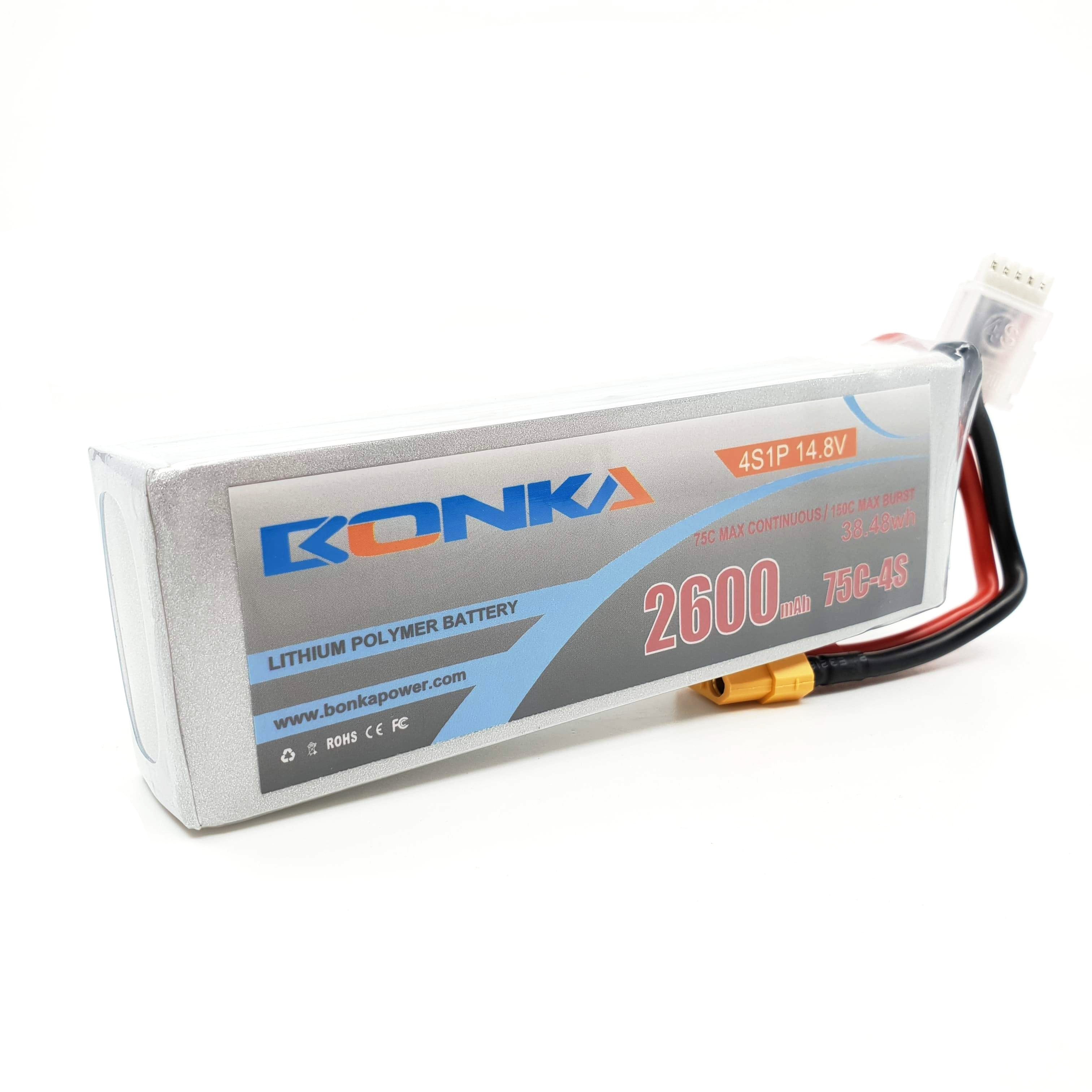 Bonka 2600mAh 4S 75C XT60 Lipo Battery - Great Deal [DG]