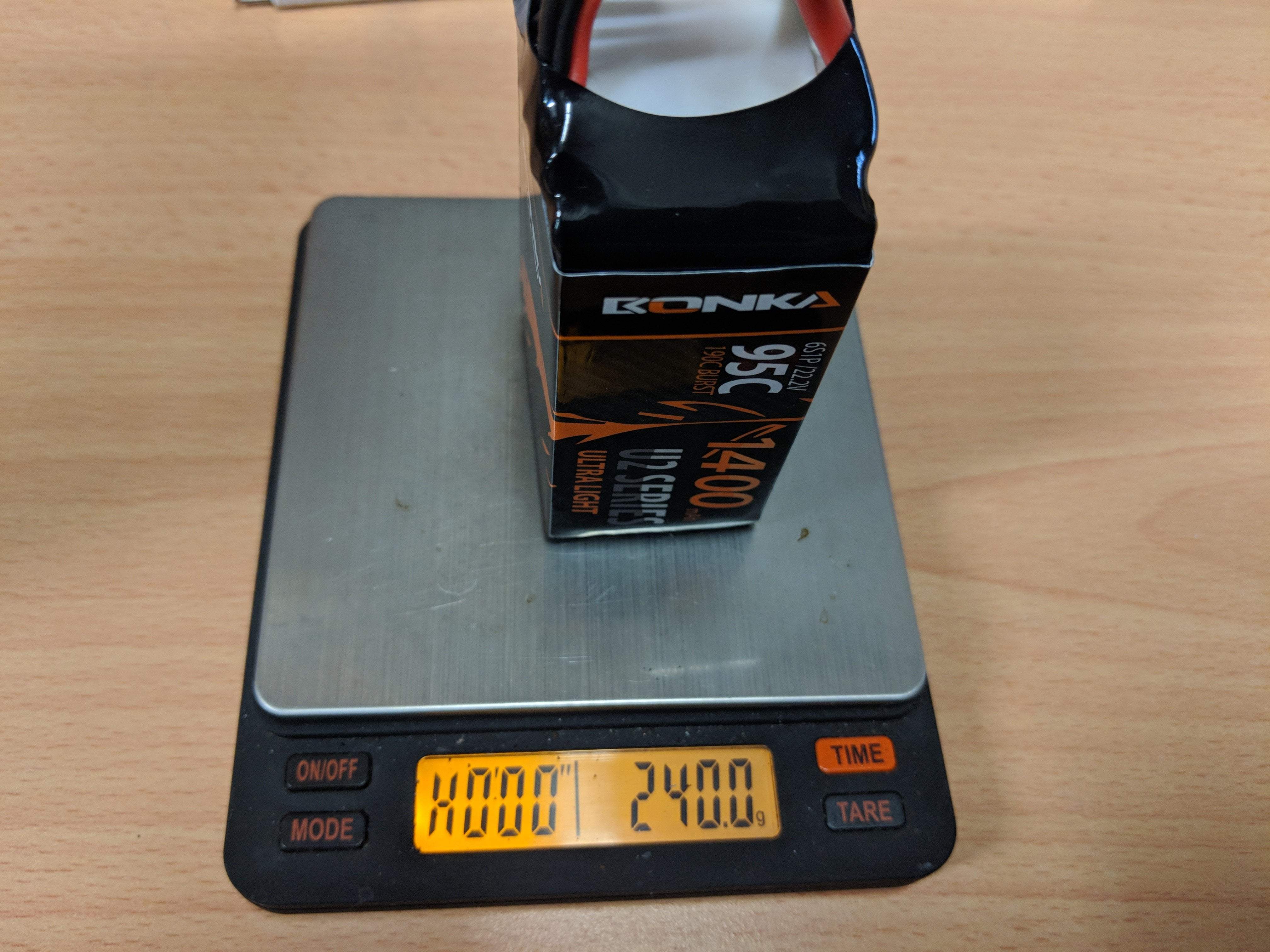 Bonka 22.2V 6S 1400mAh 95C High - Performance Lipo Battery BKU2 - 1400/95 - 6S [DG]