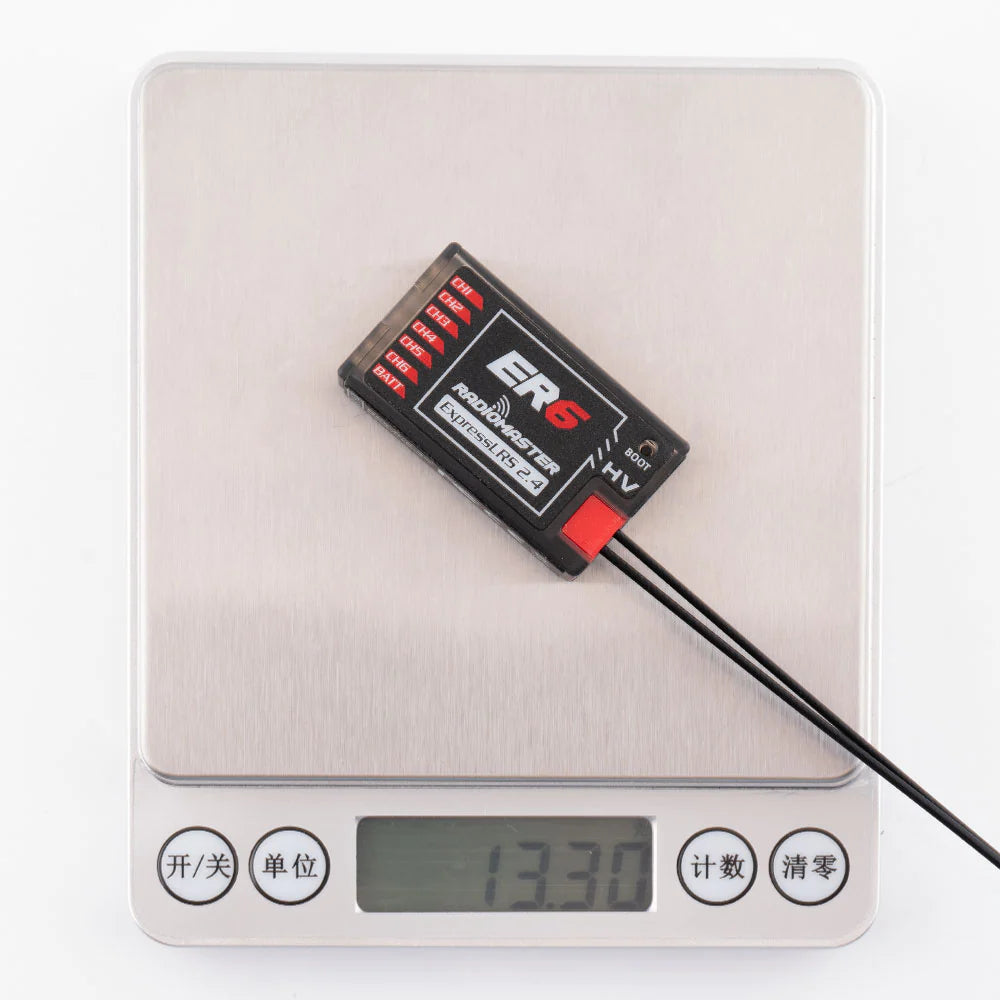 2.4GHz RadioMaster ER6 ELRS High-Performance PWM Receiver for Fixed-Wing