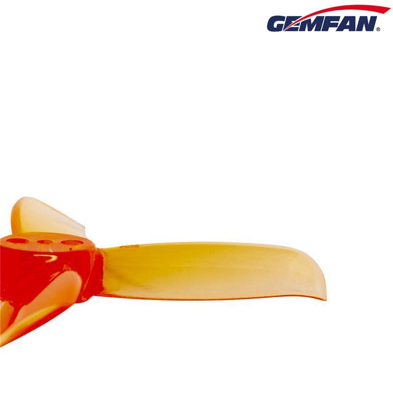 Gemfan Hulkie 2036 4-Blade 3-Hole Propellers Pack (8 Pcs, CW/CCW) - Durable for Racing
