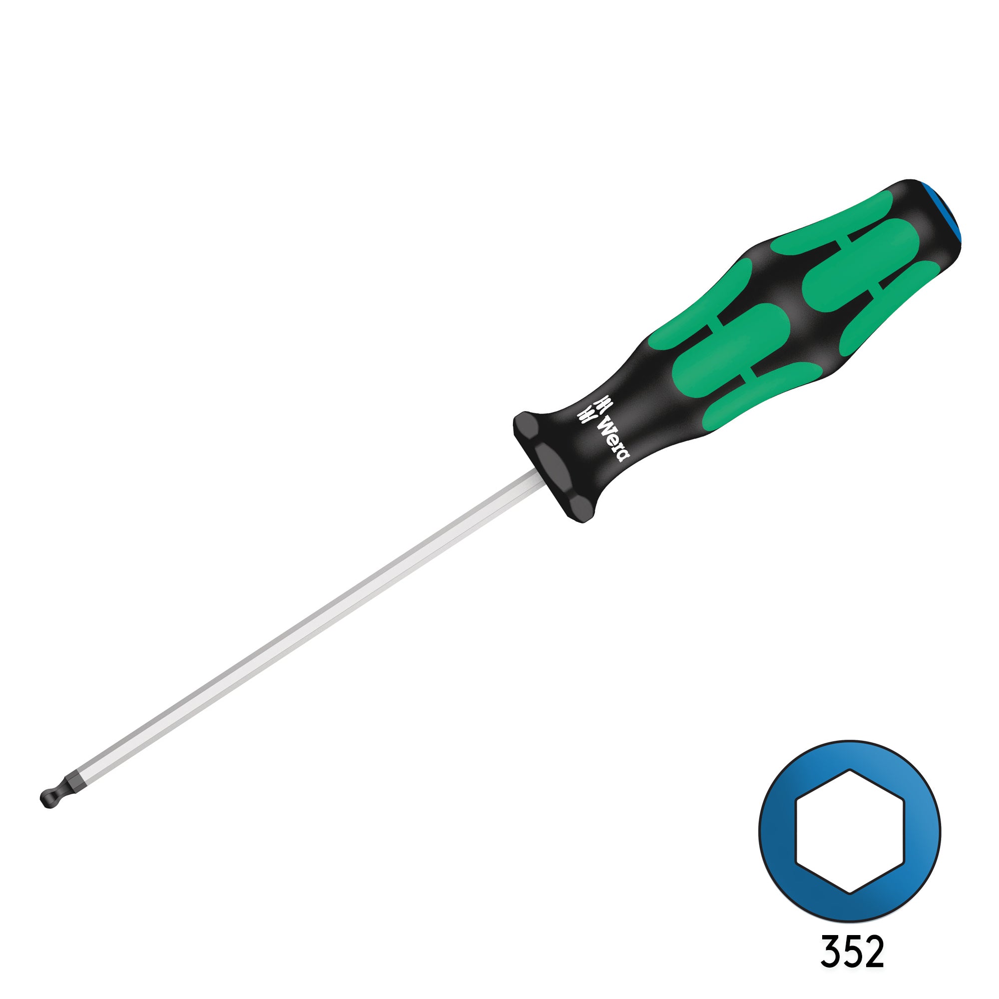 Get 10% OFF! Wera 352 3mm x 100mm Ball End Hex Screw Driver
