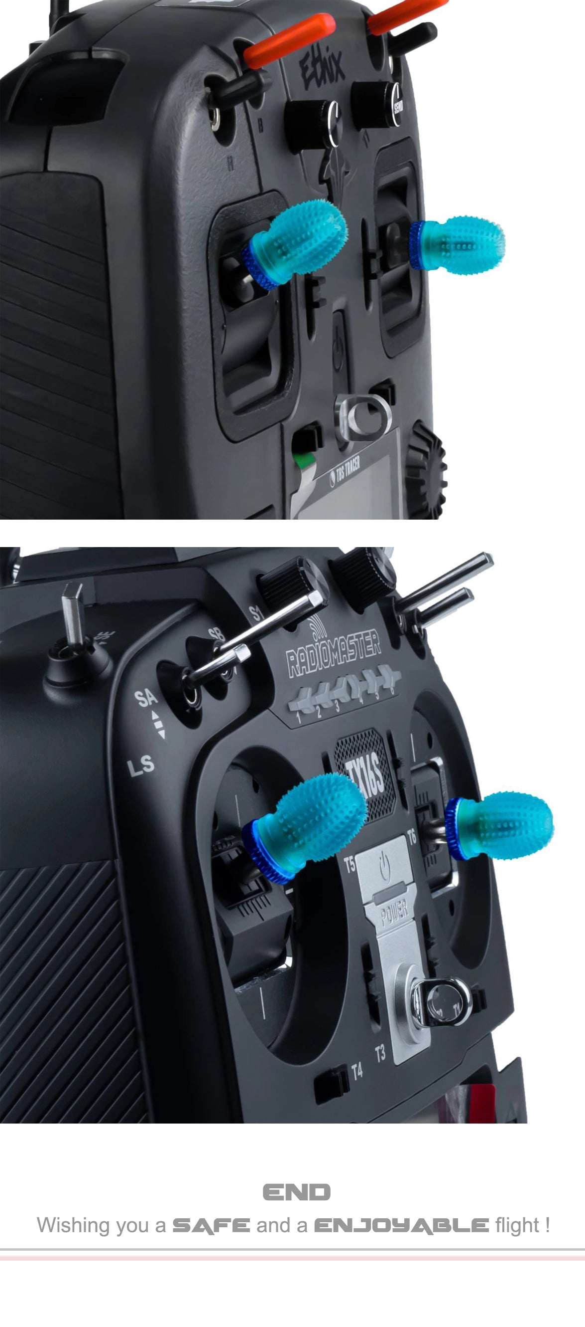 Axis Flying AxisGrip M3/M4 Stick Ends - Enhance Your Radio Experience
