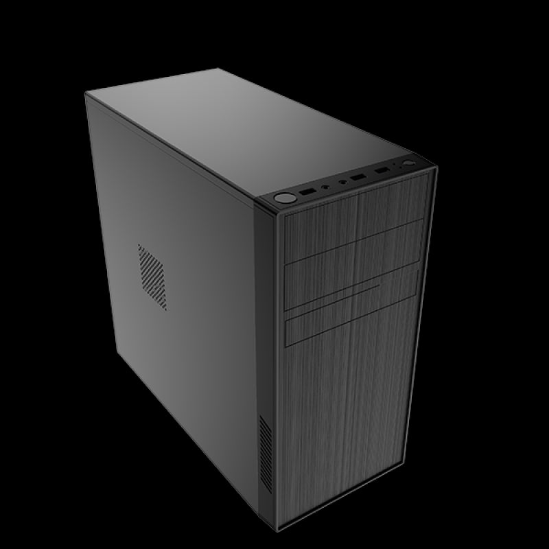 Aywun 302 Business & Office mATX PC Case with 500W PSU - 2 Years Warranty
