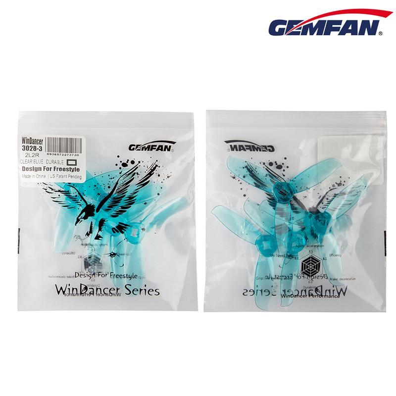 Gemfan Durable WinDancer 3028 Tri - Blade Propellers (2 CW + 2 CCW)