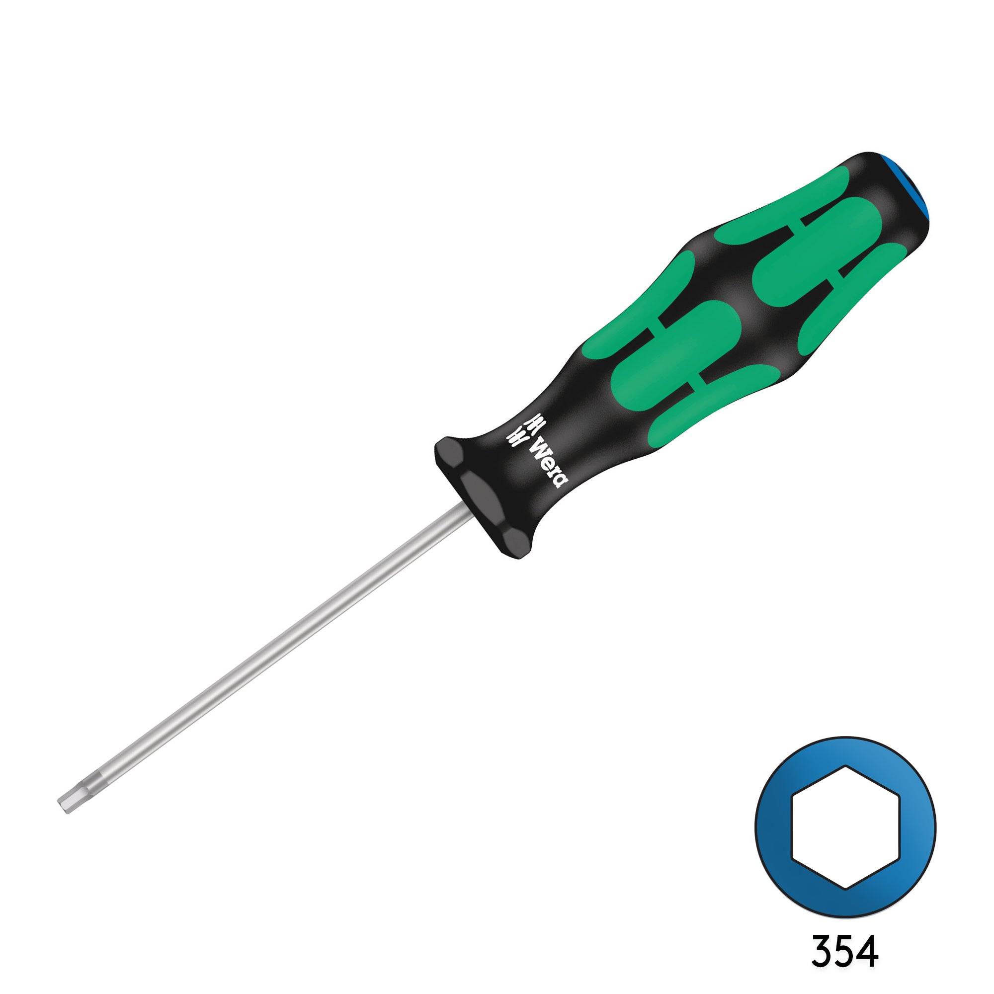 Wera 354 2.5mm x 75mm Hex Screw Driver - High - Quality German - Engineered Tool