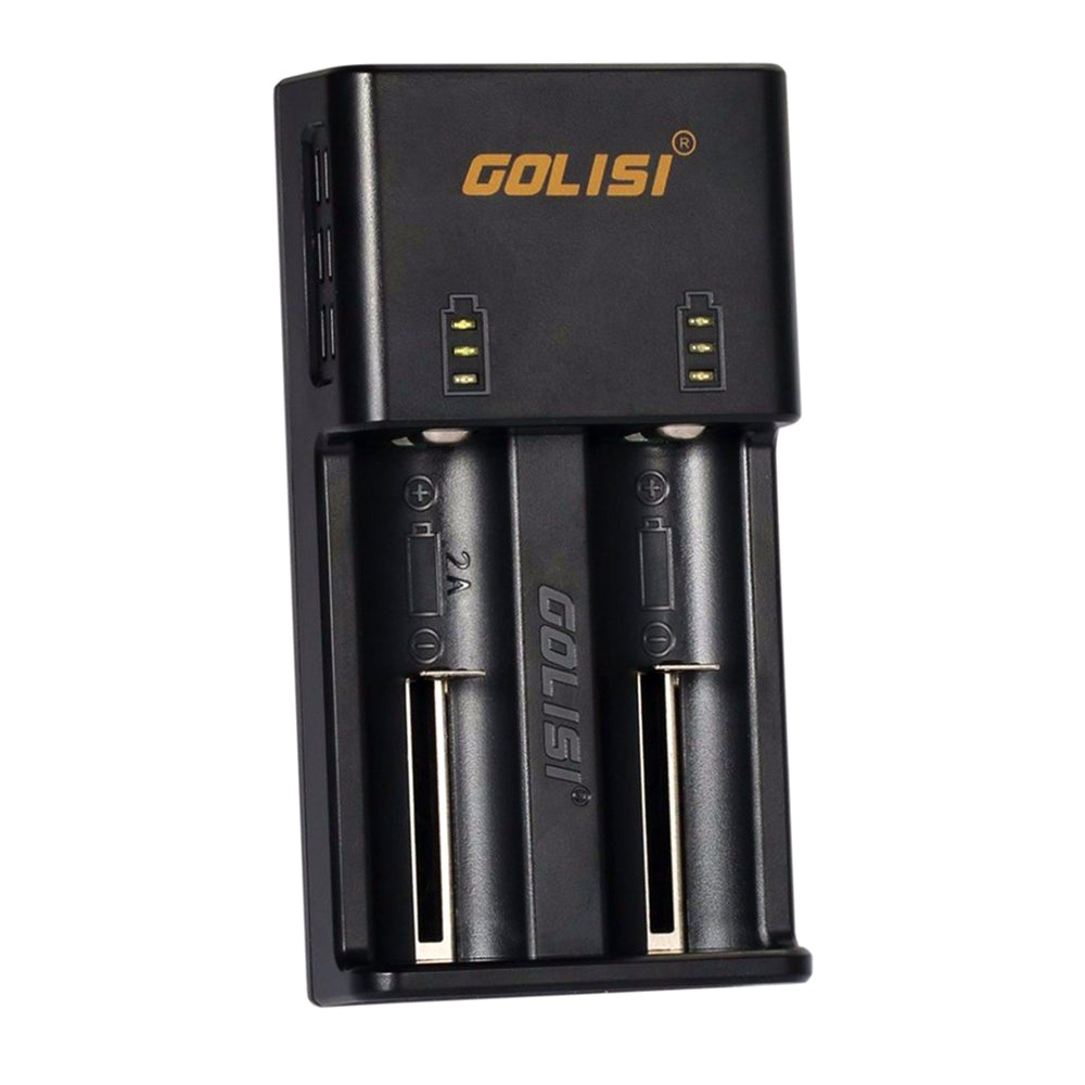 Golisi O2 High - Durability 2 - Slot 18650 Battery Charger with Australian Plug