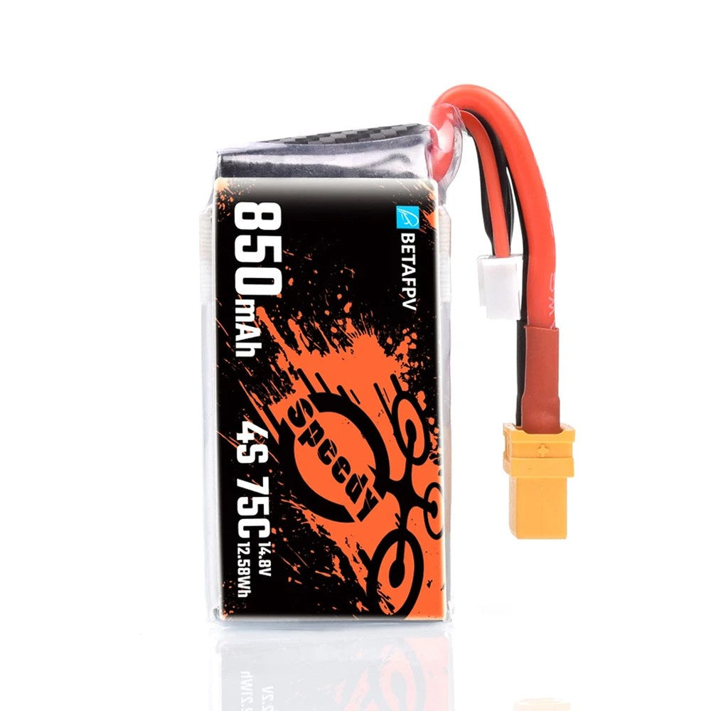 Hot Deal! BetaFPV 850mAh 4S 75C XT30 Single Lipo Battery for Toothpick Quads
